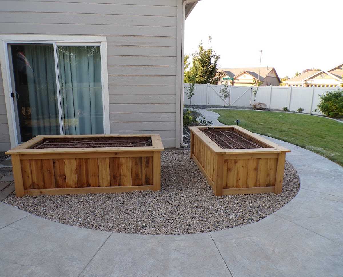 Sidewalk and patio